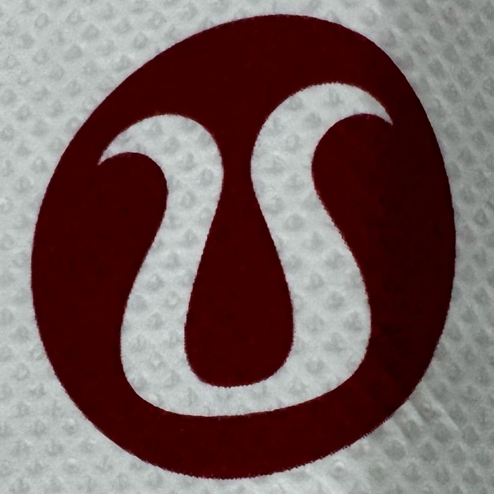 Lululemon Large White Lettering Light Gray Textured Everyday or Beach Tote Bag - Picture 3 of 7